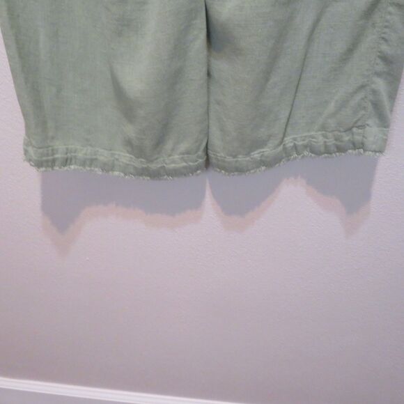 Thread & Supply Wide Leg Crop Pants Rayon/Linen Blend Size L - Picture 6 of 8